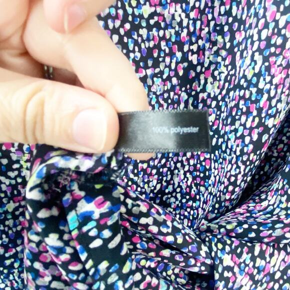 2/$30 The Limited Large Womens Multicolor Speckle Popover Blouse Top - Picture 6 of 8